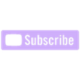 shape_ex171.stl YouTube Subscribe Button 3D Print Decor