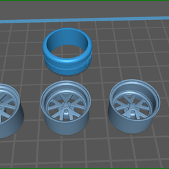mustang-gt.png Archivo STL mustang gt ruedas 1/25・Objeto para impresora 3D para descargar
