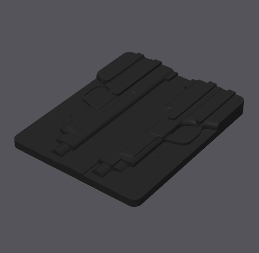 SMITH & WESSON M&P 5.7 HOLSTER VAC PRESS MOLD - 3D model önizlemesi