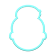 1.png Mrs Claus Cookie Cutter | STL File