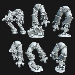 Mix.jpg STL file Chaotic Velociraptor Legs・Model to download and 3D print, Red-warden-miniatures