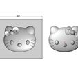 Hello-kitty-Relif-mold-03.jpg Mold Hello Kitty onlay relief 3D print model