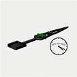 palitaconhojaweed2 con logo.png STL file Shovel weed / Kief shovel - Pala cannabis・Model to download and 3D print