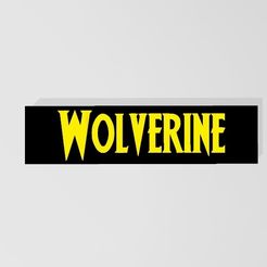 1.jpg Archivo STL Wolverine - logotipo・Plan de impresora 3D para descargar