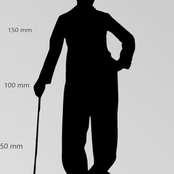 Wandtattoo-Charlie-Chaplin.png STL file Theo・3D print model to download