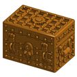 Robagon_TreasureChest_SquareStrapped.jpg Square Treasure Chests for Gloomhaven