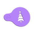 christmas_tree_OogiMe_.STL Christmas Tree - Coffee Decoration Template