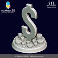 004_Pesos_Model.jpg Money Sign Ornament for Lucky | 3D print models.