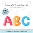 Etsy-Listing-Template-STL.png School ABC Cookie Cutter | STL File