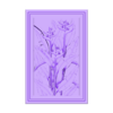 2.stl 003- 3d Framed Wall Flower Design Stl File