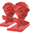 Rose_PS_I_LOVE_YOU_Combo_01.png Rose and Tulip Shaped  Phone Stand Bundle- Instant Download - No Supports Needed