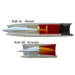 RJE-01 Ramjet RJE-02_ Scramjet Fichier STL Moteur de statoréacteur・Design à télécharger et à imprimer en 3D