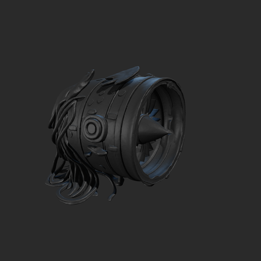 ️ Destroyed Jet Engine STL Model - Sci-Fi Crashed Aircraft Engine・Free ...