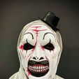 z5963136942127_a6764e53456cfc838505861ad365e01f.jpg Art The Clown Mask With Hat - Terrifier 3 Cosplay For Halloween