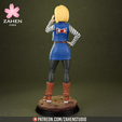 Render6.png Android18 - Dragon Ball 3D print model
