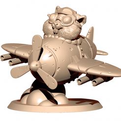 resize-pilot-hamster.jpg STL file PILOT HAMSTER 32mm・3D print object to download