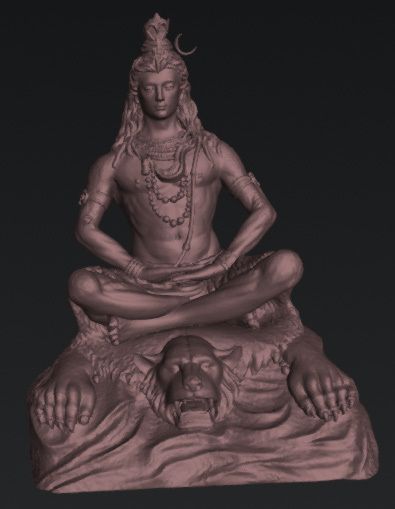 Shiva on Tiger Carpet