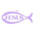 Jesus fish symbol.stl 耶稣鱼坠，基督教符号，Ichthys，基督教鱼符号，宗教珠宝