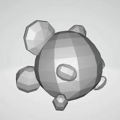 Tiny-Marill.jpg Fichier STL Tiny Marill Pokemon Lowpoly・Modèle à télécharger et à imprimer en 3D