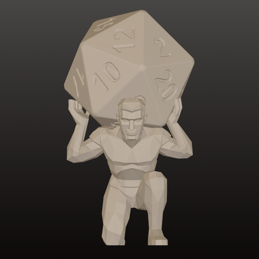 atlas-6-7.png Low-Poly D20 Atlas DnD Figure