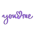 youandme.OBJ YOU AND ME DECO _ WORDS DECORATION