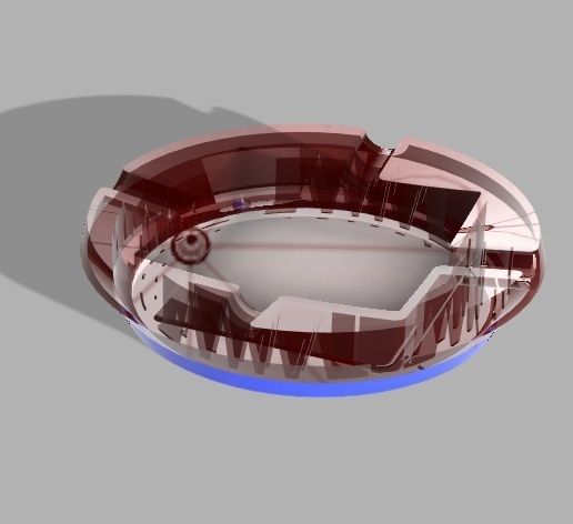 3D Printed Ashtray - 3D model önizlemesi