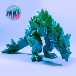 01.jpg STL file Flexi Dino Mommy, easy print-in-place・3D printable model to download