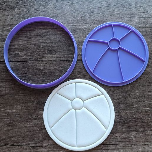 Summer themed cookie cutter and stamp 01