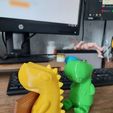 20220624_133456.jpg STL-Datei T-Rex Dinosaurier Kartenhalter・3D-druckbare Vorlage zum herunterladen, Thejers