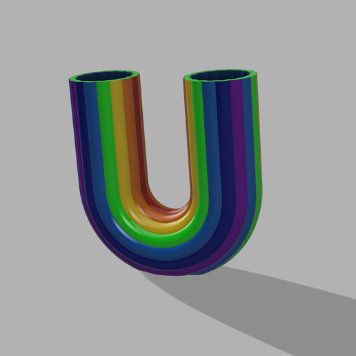 Rainbow vase - 3D model önizlemesi