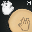 Spock.png Cookie Cutters - Hand gestures