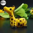 l.jpg GIRAFFA PICCOLISSIMA E CARINA IN LAMIERA FLESSIBILE