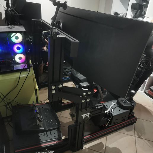 🔧 8020 Sim Rig Monitor Mount Arms (Pair) Suit Ultrawide monitor・ STL ...