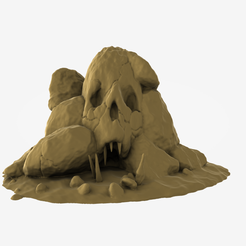 skull-cave-1-render-4.png STL file Skull Cave・3D printing design to download