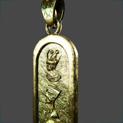 фараон-3.jpg Fichier STL Pendentif avec pharaons・Objet pour impression 3D à télécharger