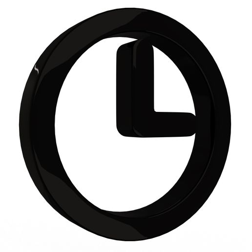 Clock Symbol 3D model