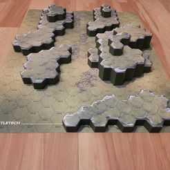 Make-15.jpg Fichier STL gratuit BATTLETECH TERRAIN MAP HILLTOPS #1 (CLAN INVASION) / BATTLETECH MAP SET #2 : DESERT HILLS・Modèle à télécharger et à imprimer en 3D