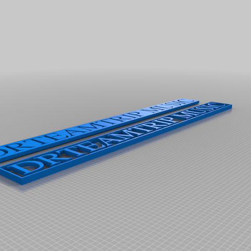 Download free STL file DREAMTRIP Name Plate • 3D printer