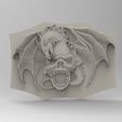 skull-dragon.85.jpg skull dragon 3D STL model for CNC router and 3D printing