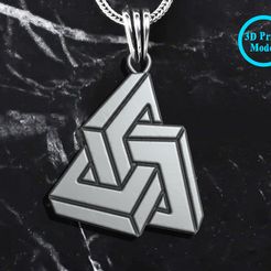 geometric-square-1.jpg STL file Geometric shape of impossible square pendant・3D printer model to download