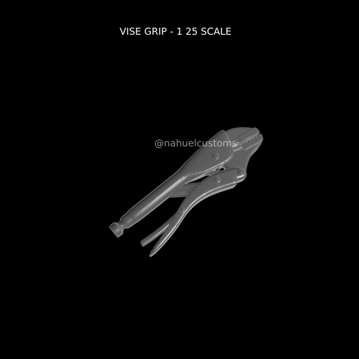 VISE GRIP - 1 25 SCALE 3D model