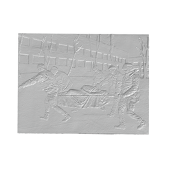War.png STL file "Bas-relief of the war in ukraine"・Model to download and 3D print