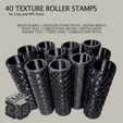 XPS4.png 40 Clay and XPS Foam Texture Roller Stamp