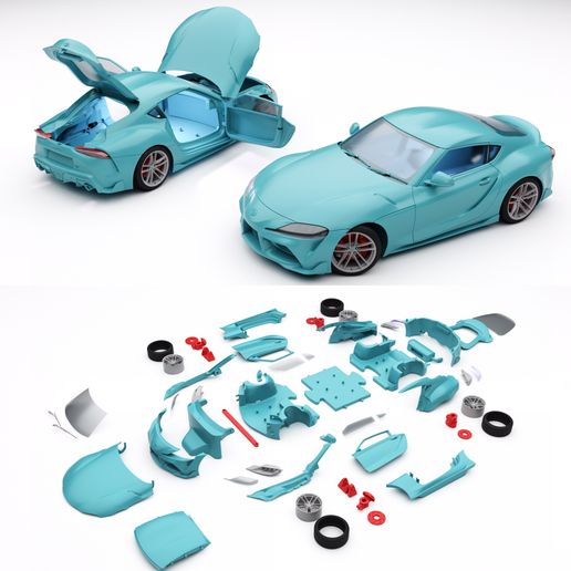 Toyota GR Supra Scale model  KIT (old version)