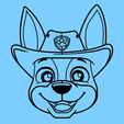 paw-patrol-tracker-blue.png Paw Patrol Character Head Bundle 2D Wall Decoration