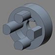 Screen_Shot_2014-03-27_at_1.17.26_PM.jpg Mounting Hub for 3mm D-shaft motor and 16 tooth LEGO gear (Short Version)