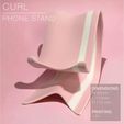 Curl_phone-stand_pink_perspective.jpg CURL | Phone Stand