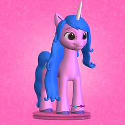 1.png STL file Izzy Moonbow - My Little Pony A New Generation・3D printer design to download, SillyToys