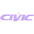 Logo.STL 1996-2000 Honda Civic Emblem