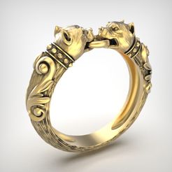 питбуль-1.jpg STL-Datei Ring R160・3D-druckbare Vorlage zum herunterladen